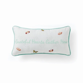 Butterfly Meadow Live Well Pillow 10X20easter decorations ,easter centerpiece 