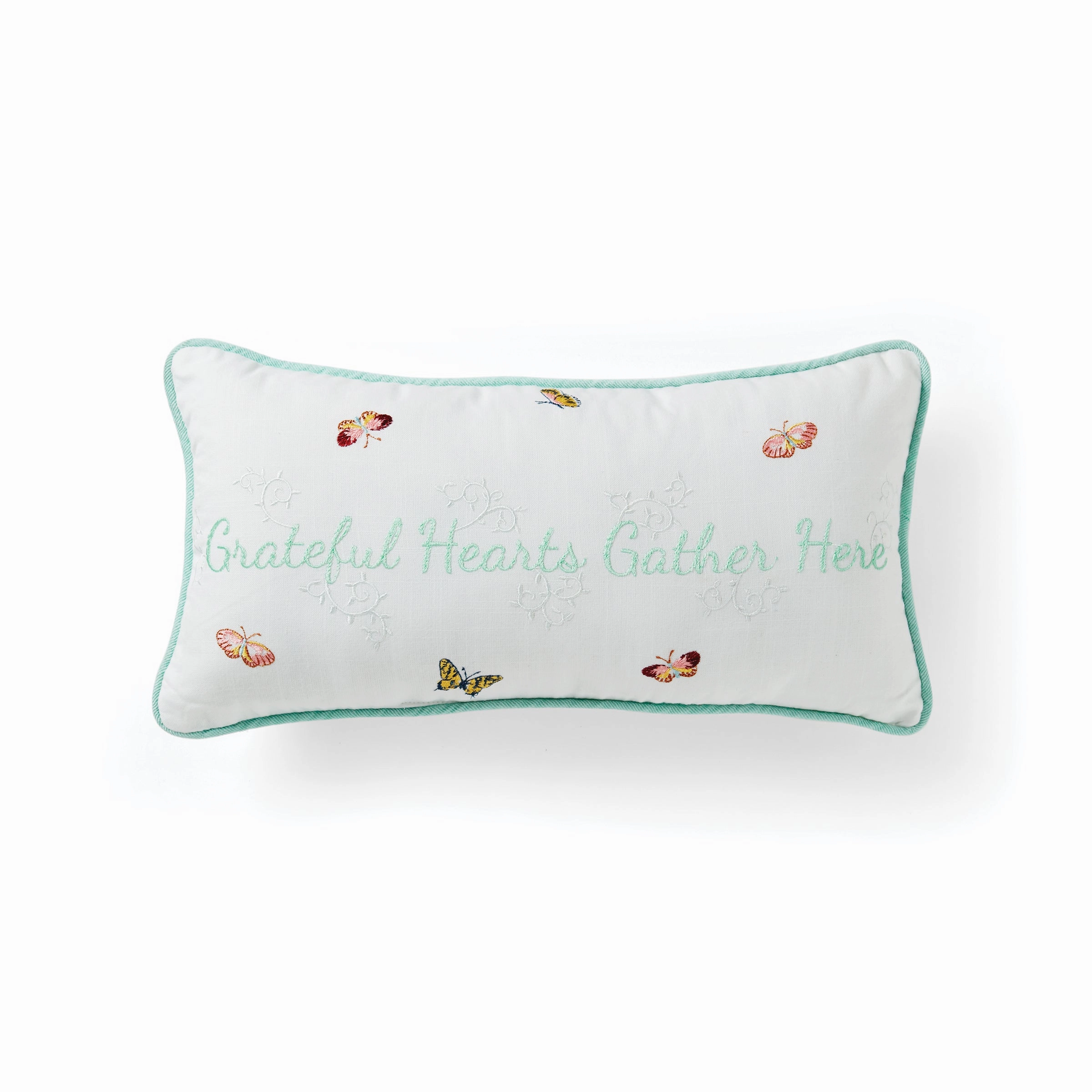 Butterfly Meadow Live Well Pillow 10X20easter decorations ,easter centerpiece 