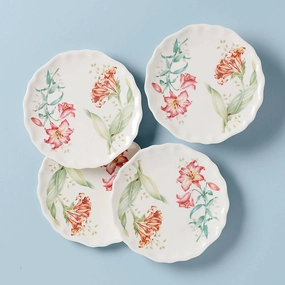 Butterfly Meadow Melamine Accent Plates - Set of 4summer decor ,outdoor summer decor 