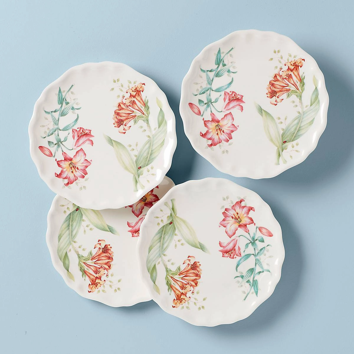 Butterfly Meadow Melamine Accent Plates - Set of 4summer decor ,outdoor summer decor 
