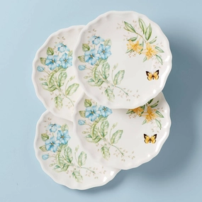 Butterfly Meadow Melamine Dinner Plates - Set of 4summer decor ,outdoor summer decor 