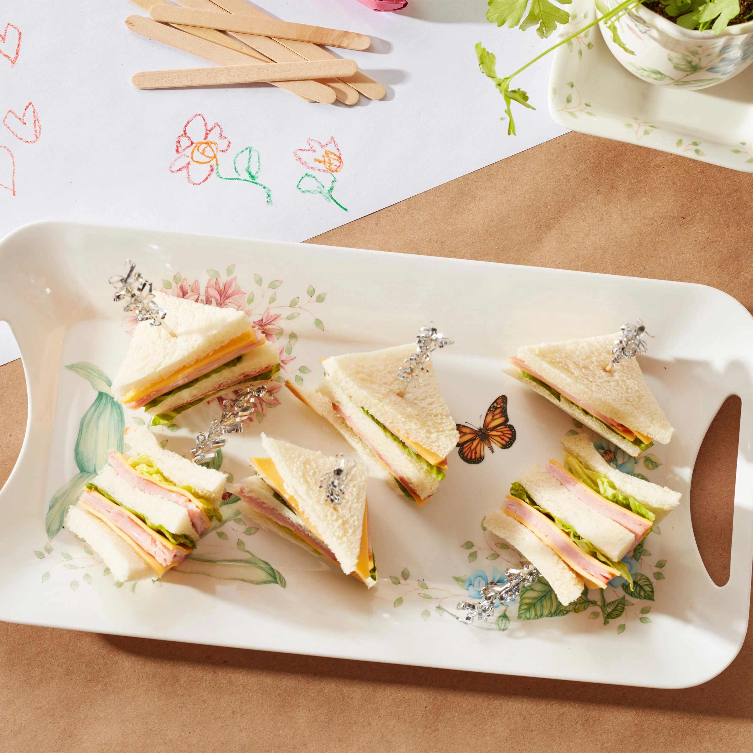 Butterfly Meadow Melamine Hors d'Oeuvres Tray