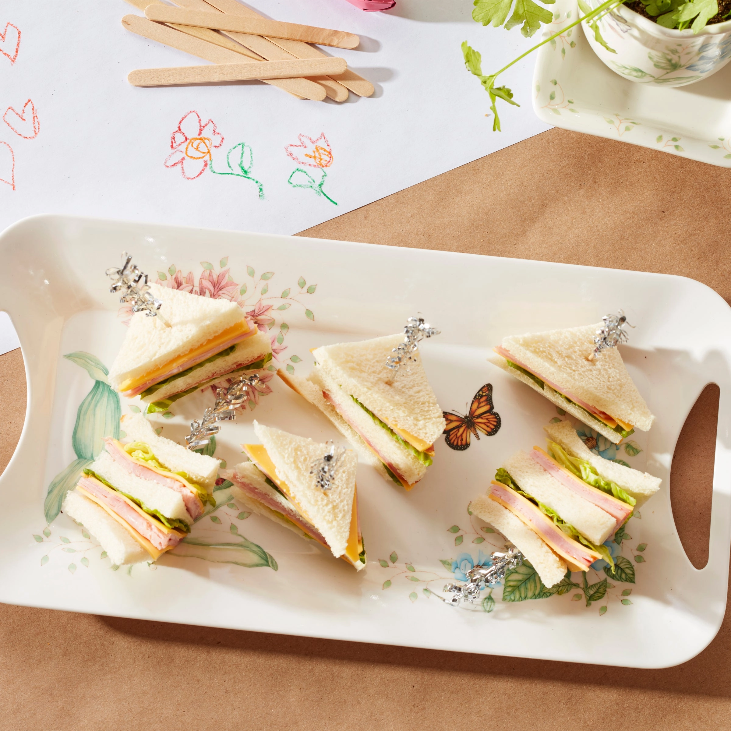 Butterfly Meadow Melamine Hors d'Oeuvres Tray
