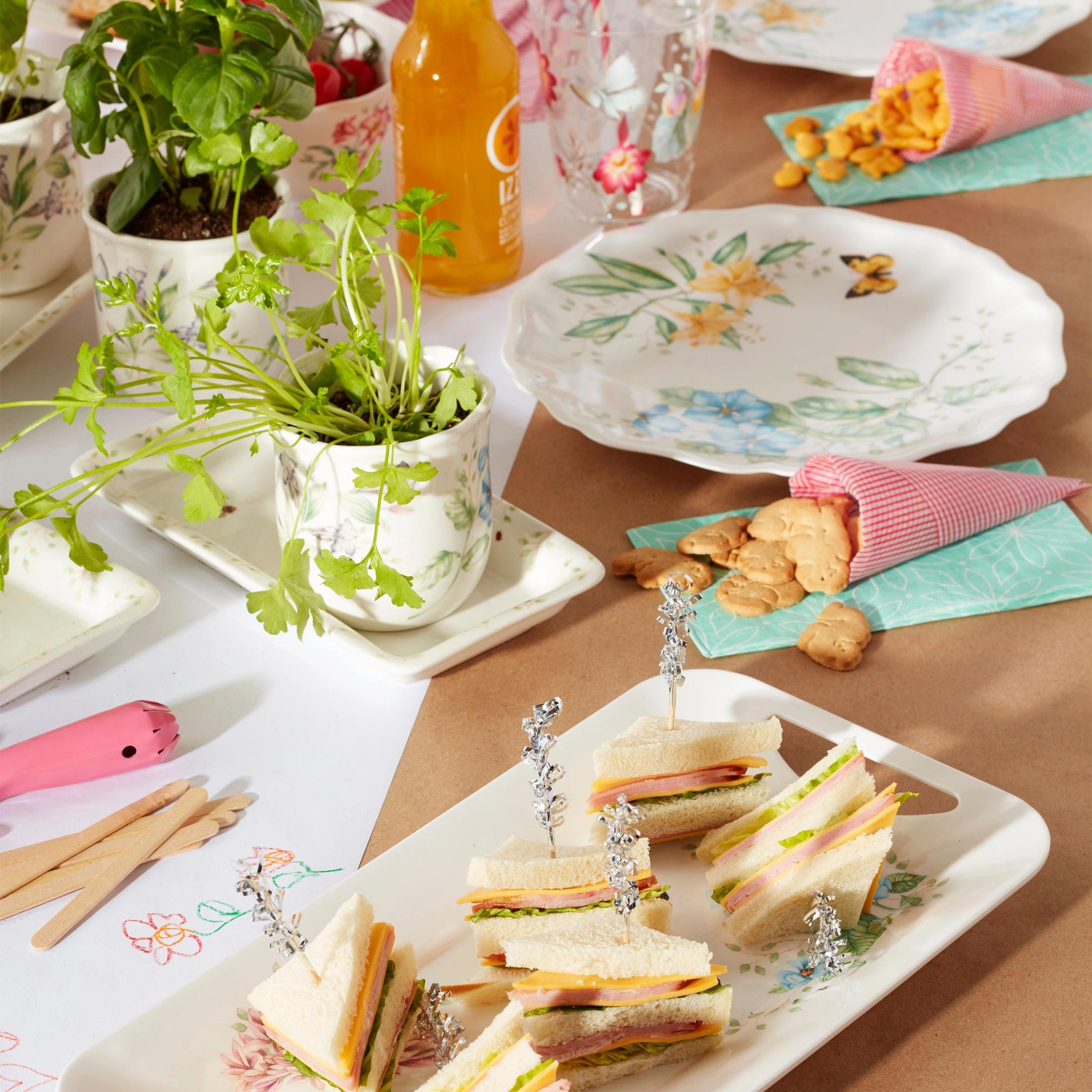 Butterfly Meadow Melamine Hors d'Oeuvres Tray