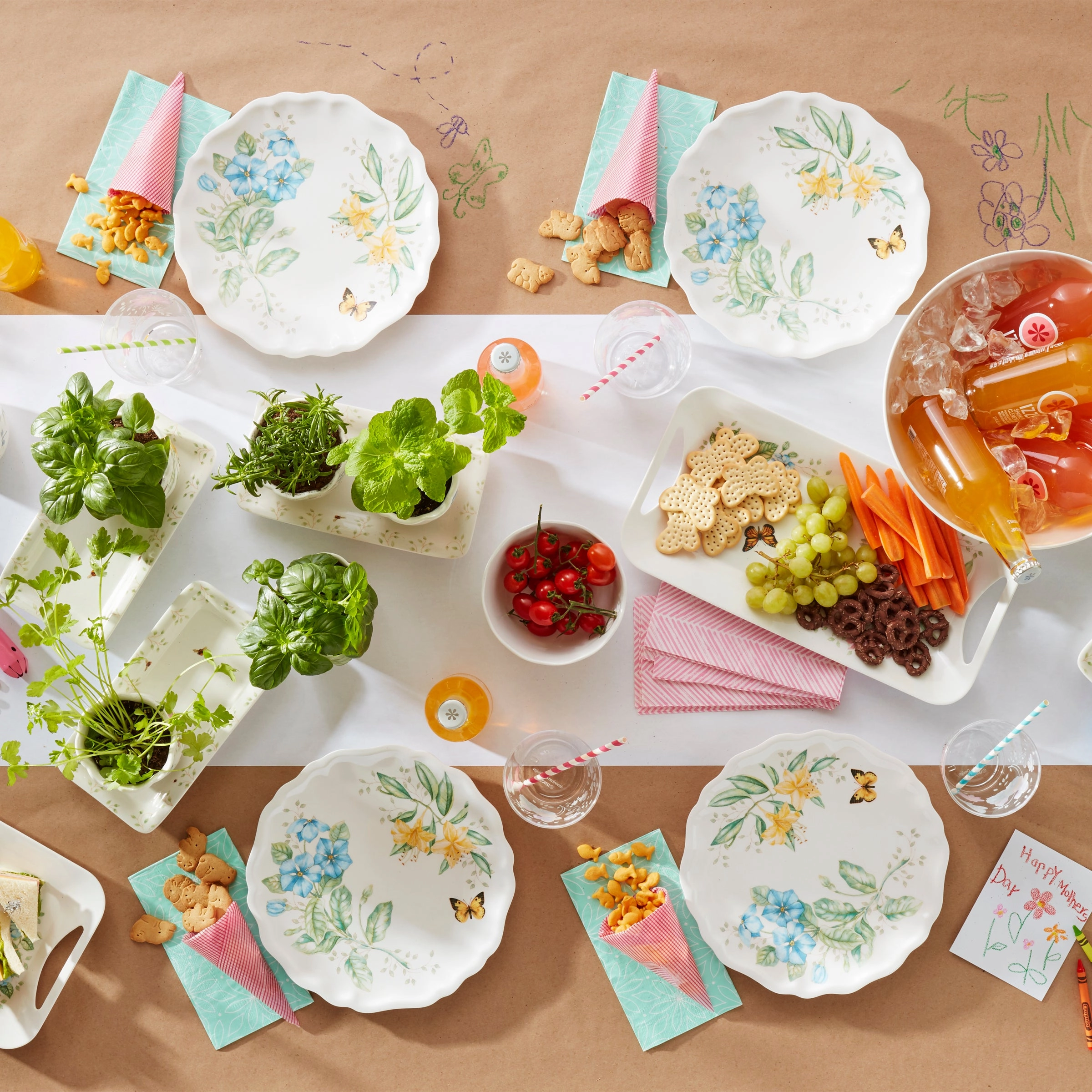 Butterfly Meadow Melamine Hors d'Oeuvres Tray