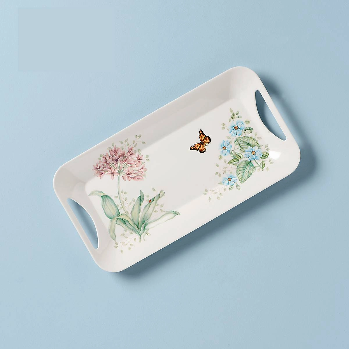 Butterfly Meadow Melamine Hors d'Oeuvres Traysummer decor ,outdoor summer decor 