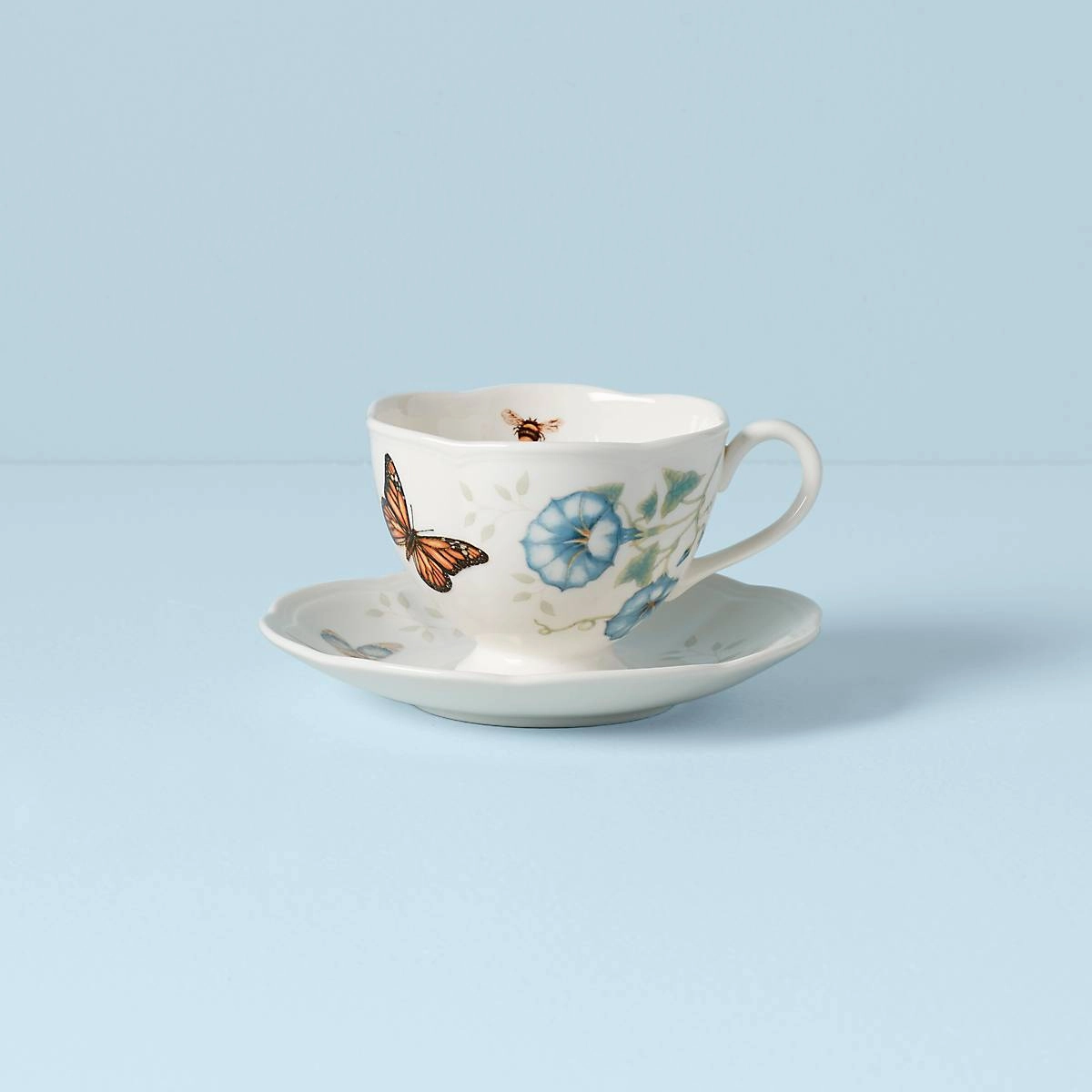 Butterfly Meadow Monarch Cup & Saucerglass cups ,personalized mugs 