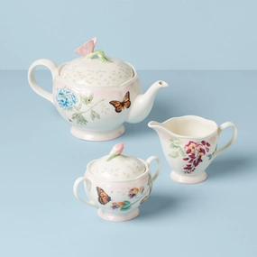 Butterfly Meadow Pink Ombre 5-Piece Tea Setglass cups ,personalized mugs 