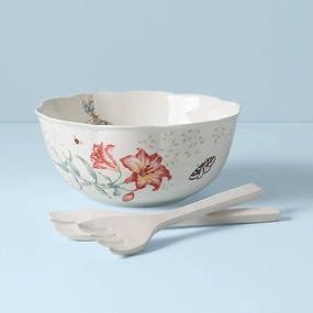 Butterfly Meadow Salad Bowl & Serversmodern kitchen decor ,kitchen dinner set ,dinnerware 