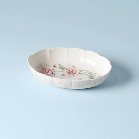 Butterfly Meadow Scalloped Oval Bakereaster decorations ,easter centerpiece 