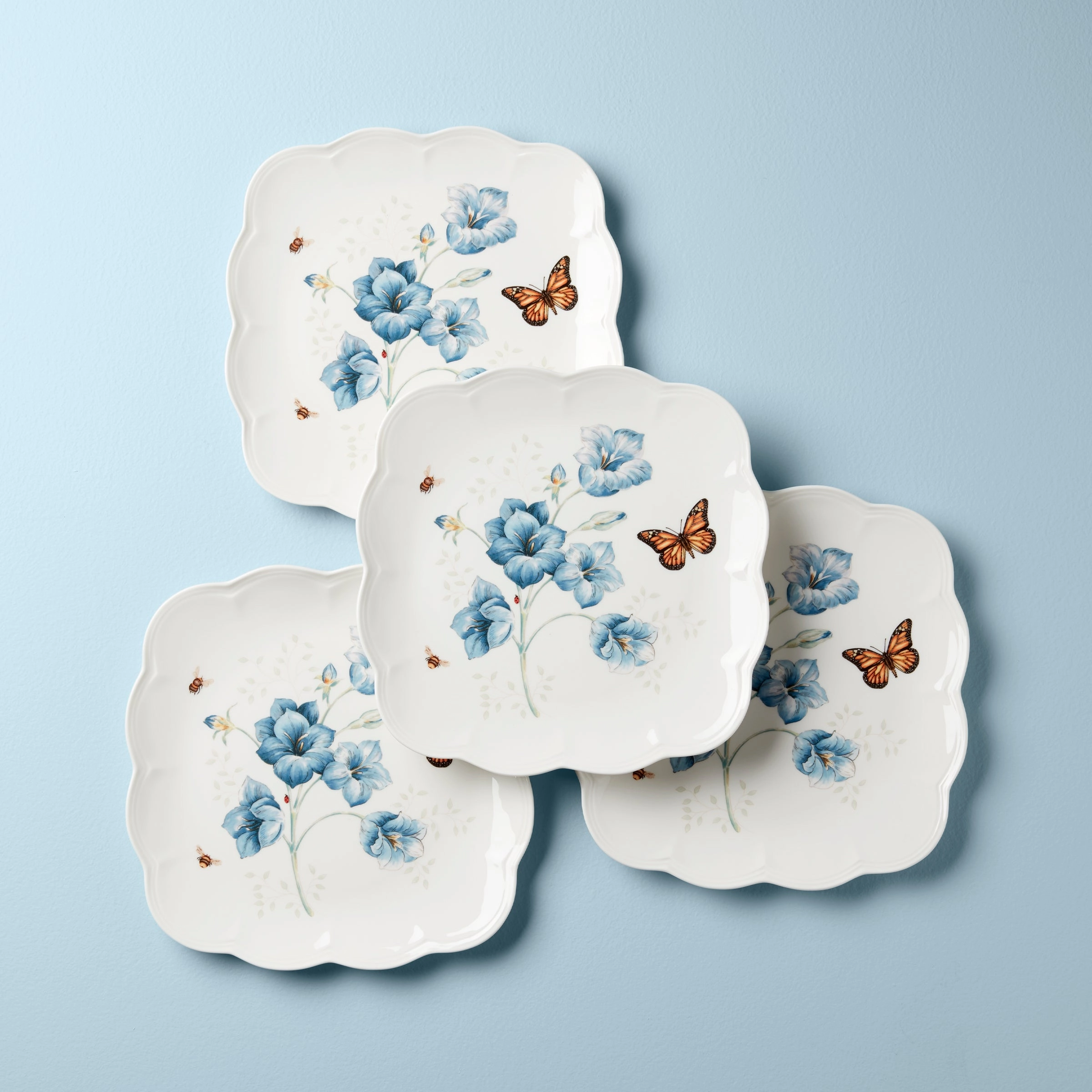 Butterfly Meadow Square Dinner Plates - Set of 4modern kitchen decor ,kitchen dinner set ,dinnerware 