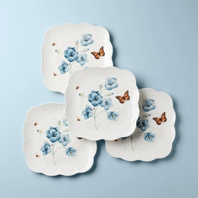 Butterfly Meadow Square Dinner Plates - Set of 4modern kitchen decor ,kitchen dinner set ,dinnerware 