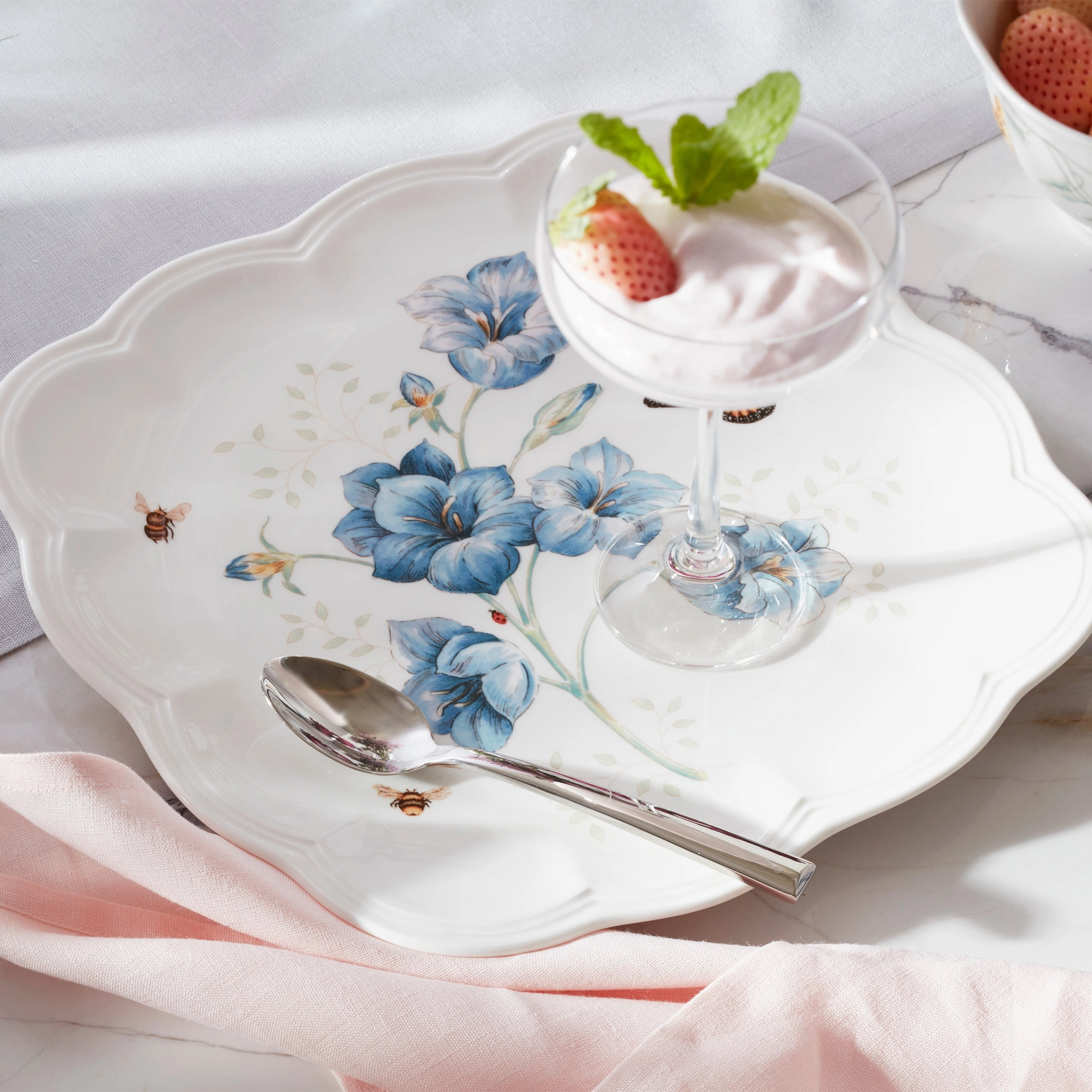 Butterfly Meadow Square Dinner Plates - Set of 4