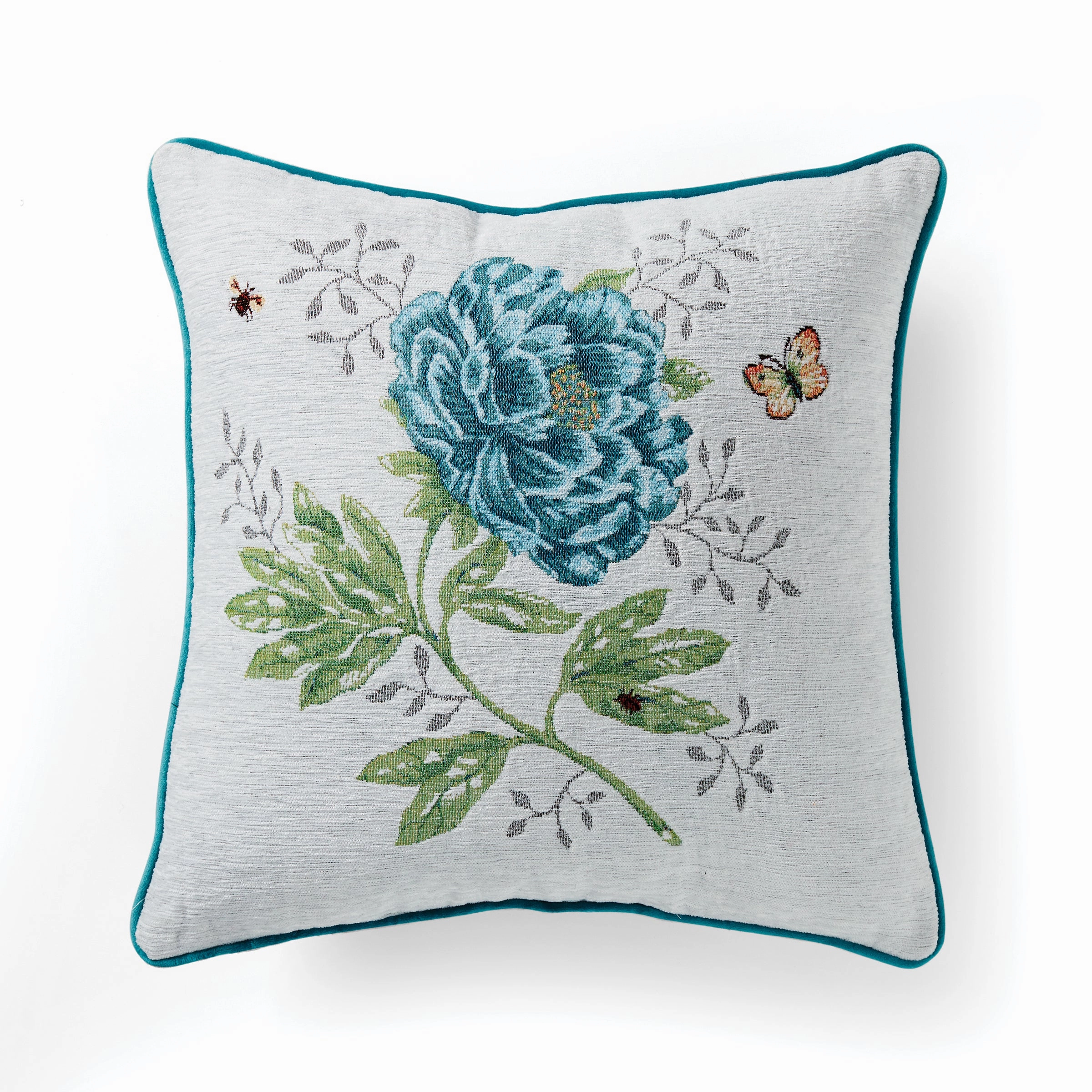 Butterfly Meadow Tapestry Pillow 18X18easter decorations ,easter centerpiece 