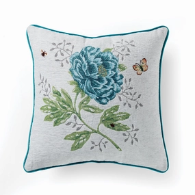 Butterfly Meadow Tapestry Pillow 18X18easter decorations ,easter centerpiece 