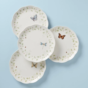 Butterfly Meadow Vines Dinner Plates - Set of 4modern kitchen decor ,kitchen dinner set ,dinnerware 