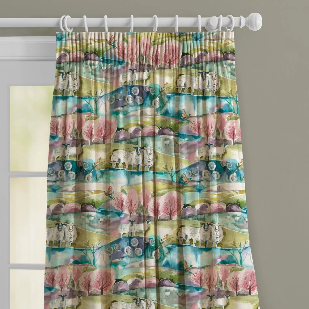 Buttermere Printed Made to Measure Curtains Sweetpea