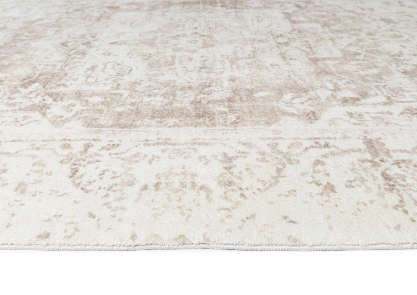 Cabanela Cream and Beige Distressed Washable Rug *NO RETURNS UNLESS FAULTY