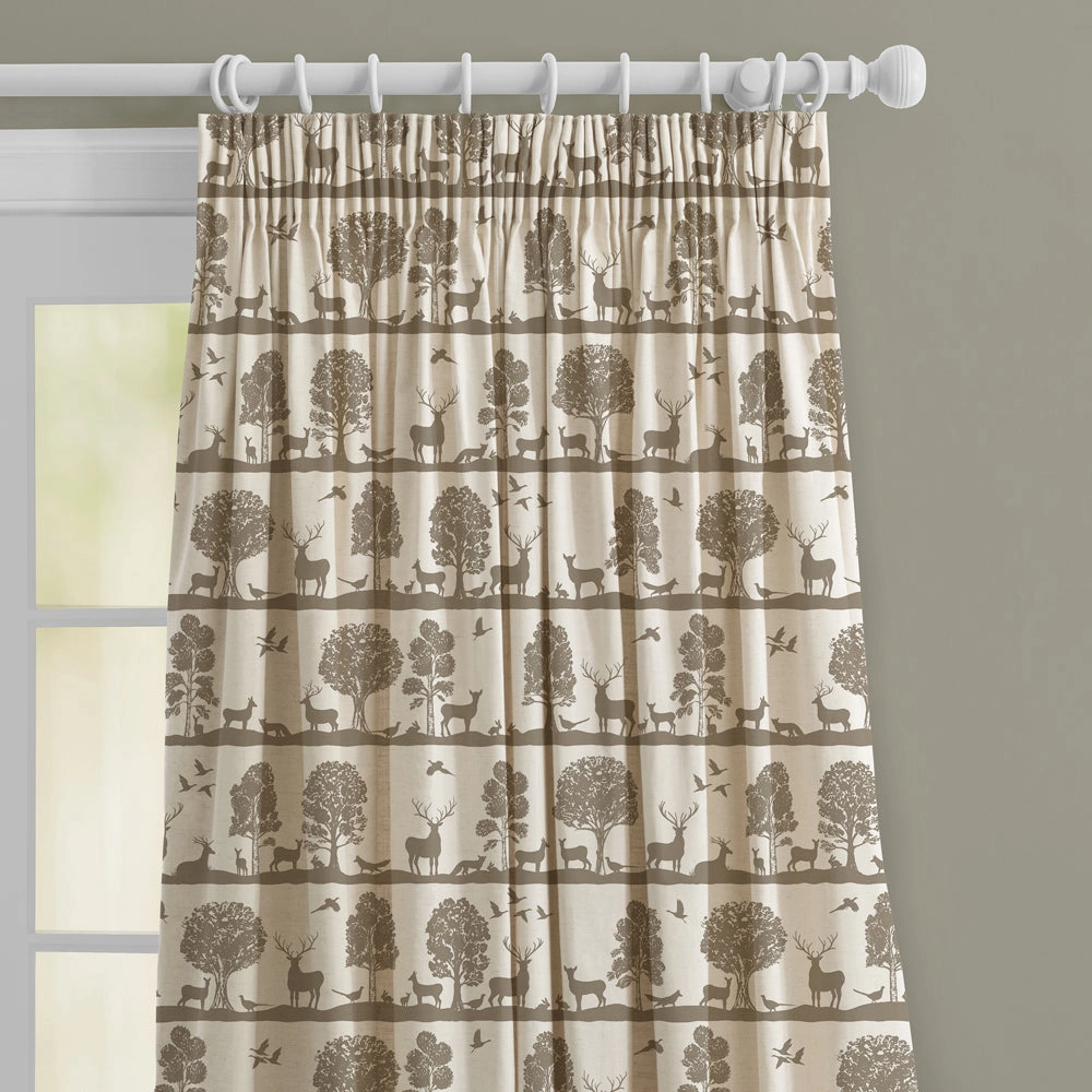 Cairngorms Printed Made to Measure Curtains Birch
