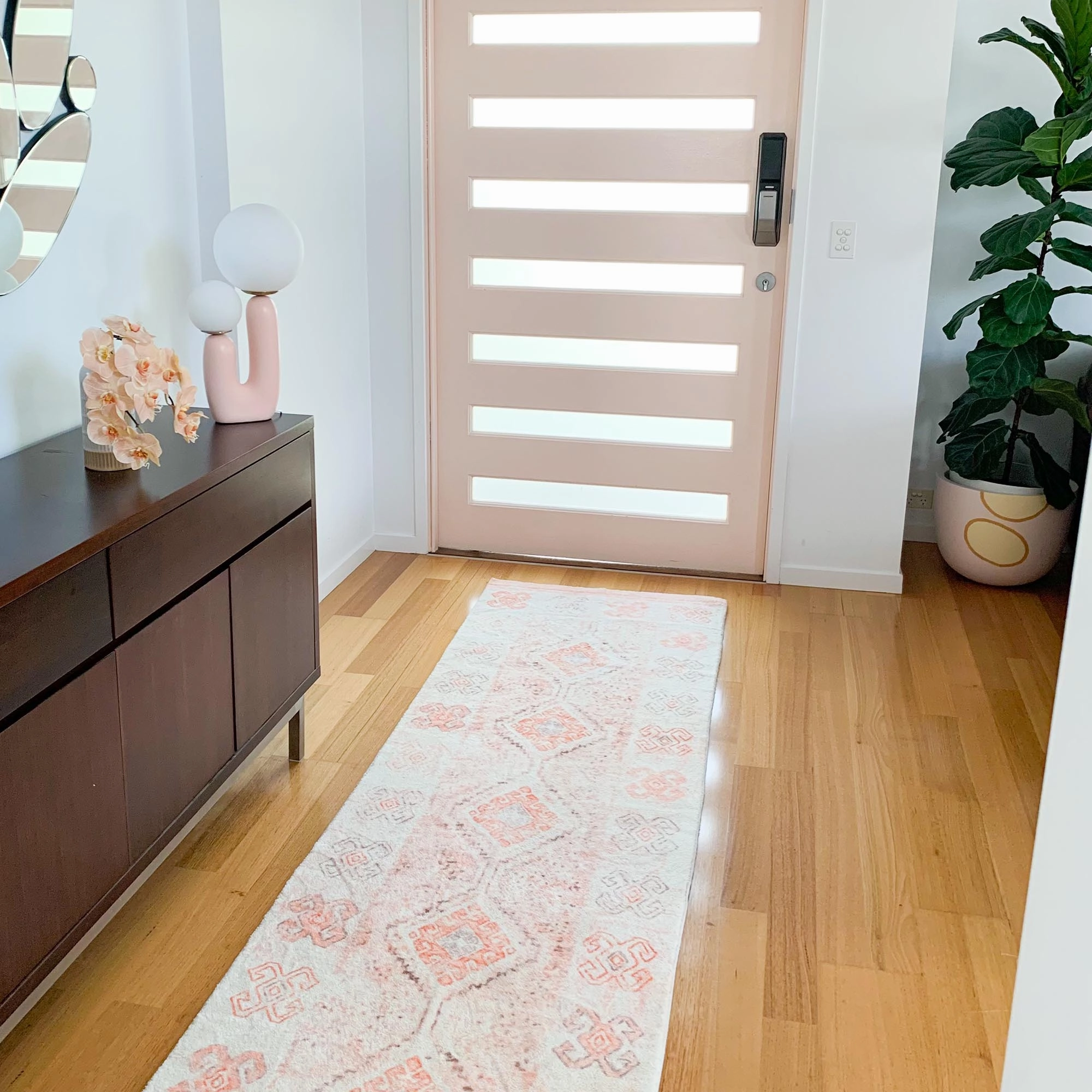 Caitlin Orange Washable Runner Rug *NO RETURNS UNLESS FAULTY