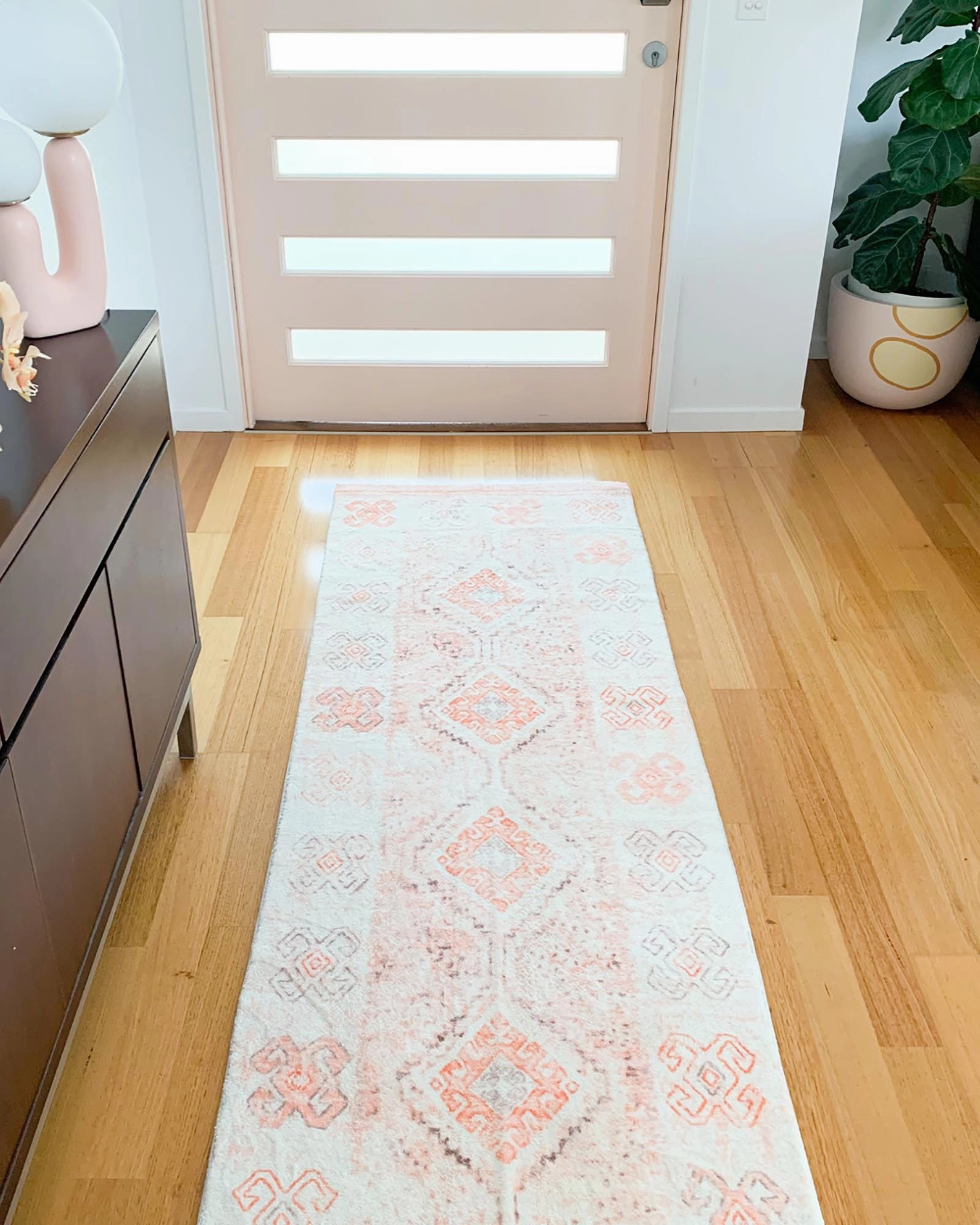 Caitlin Orange Washable Runner Rug *NO RETURNS UNLESS FAULTY