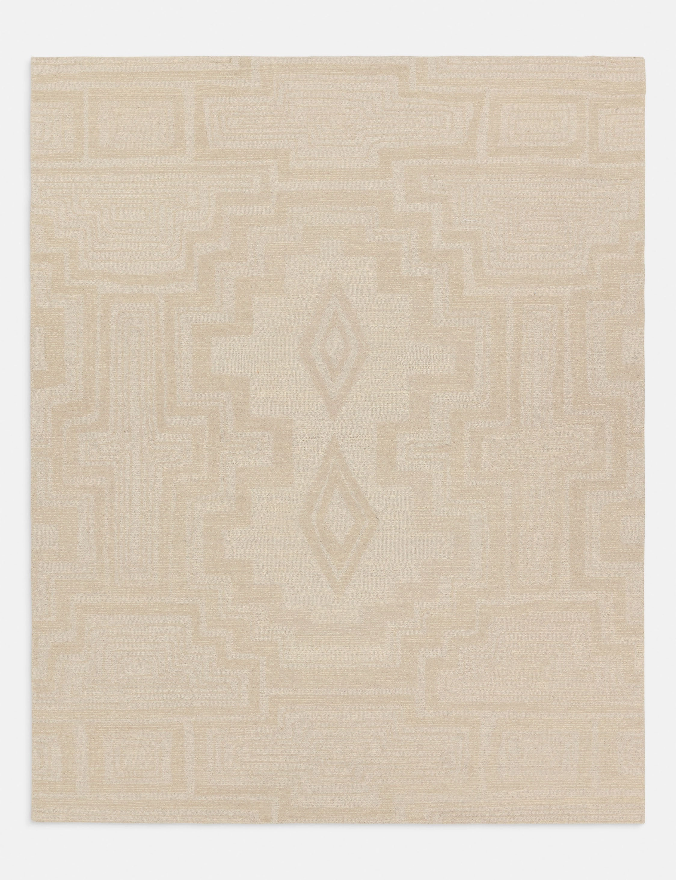 Calderon Hand-Tufted Wool Rugmodern color block patchwork rug