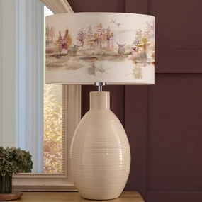 Caledonian Forest Eva & Epona Complete Table Lamp Cream/Linenmodern home decor ,home decor for bedroom 
