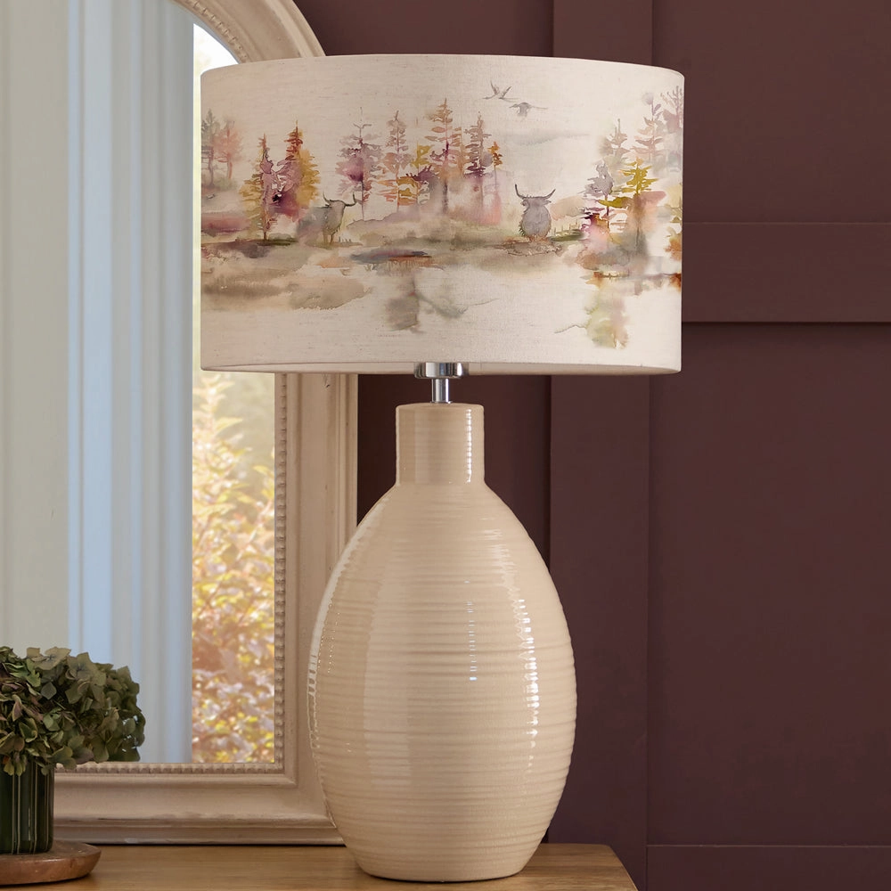 Caledonian Forest Eva & Epona Complete Table Lamp Cream/Linenmodern home decor ,home decor for bedroom 