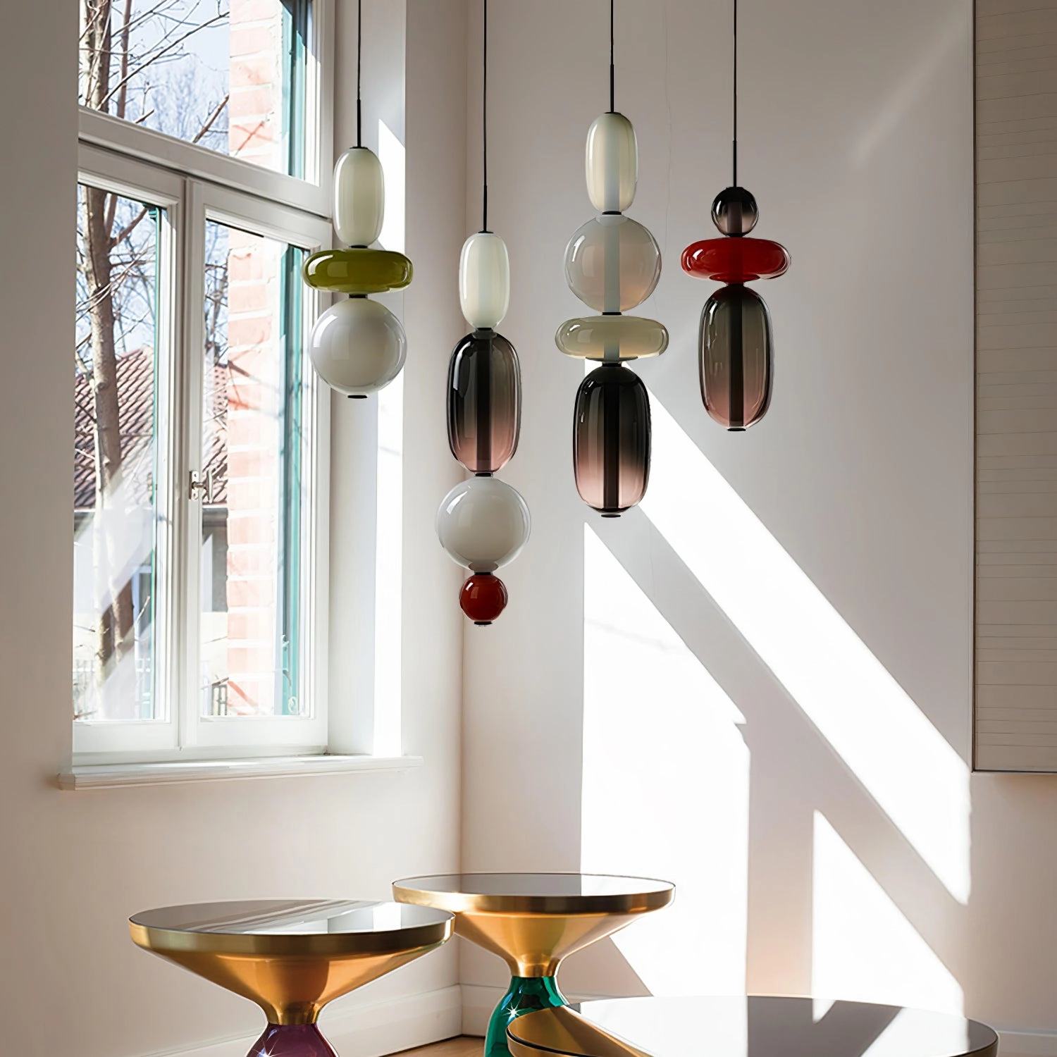 Candied Glass Combo Pendant Light
