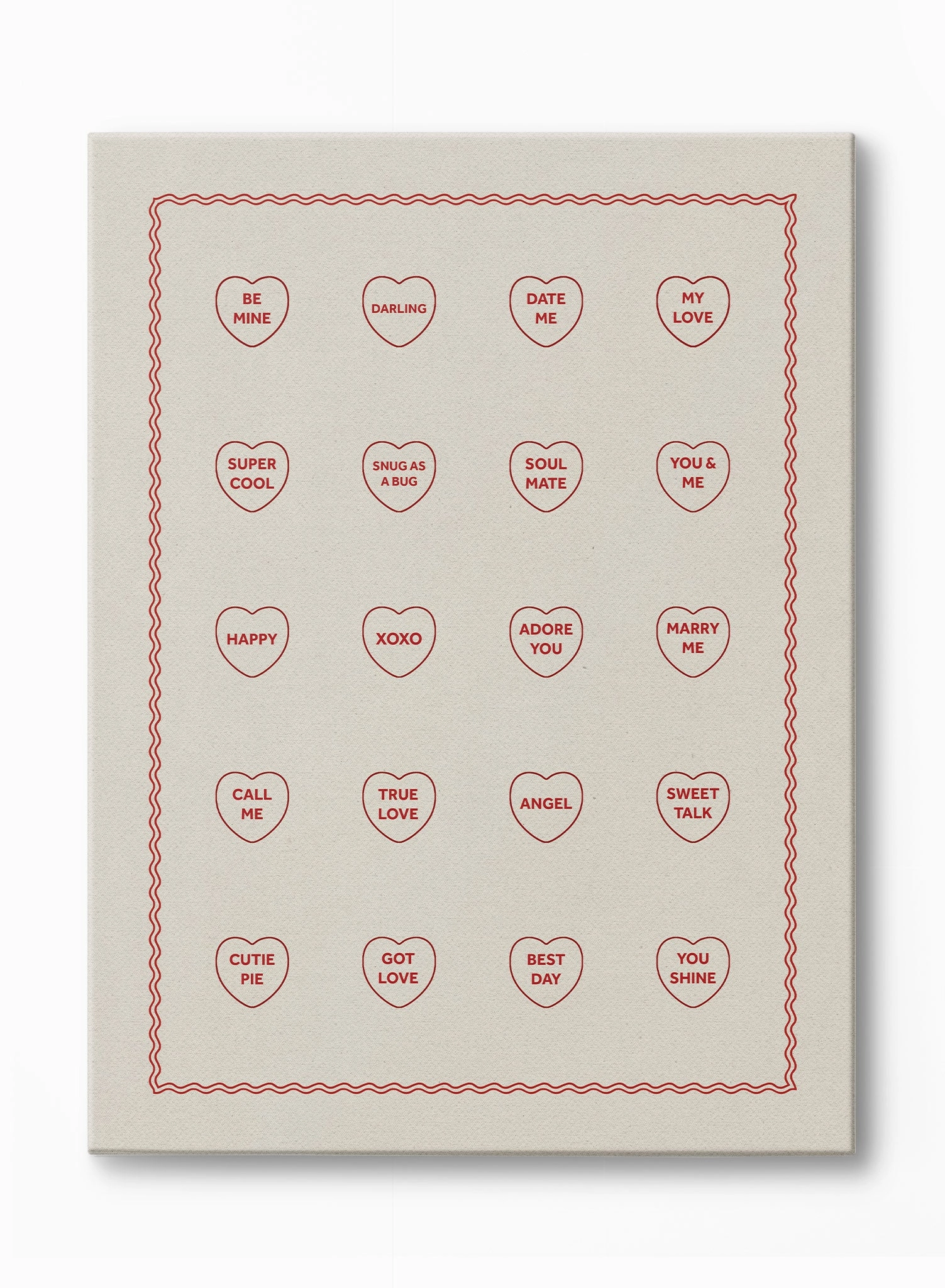 Candy Sweetheart, Canvasindoor decorative canvas print