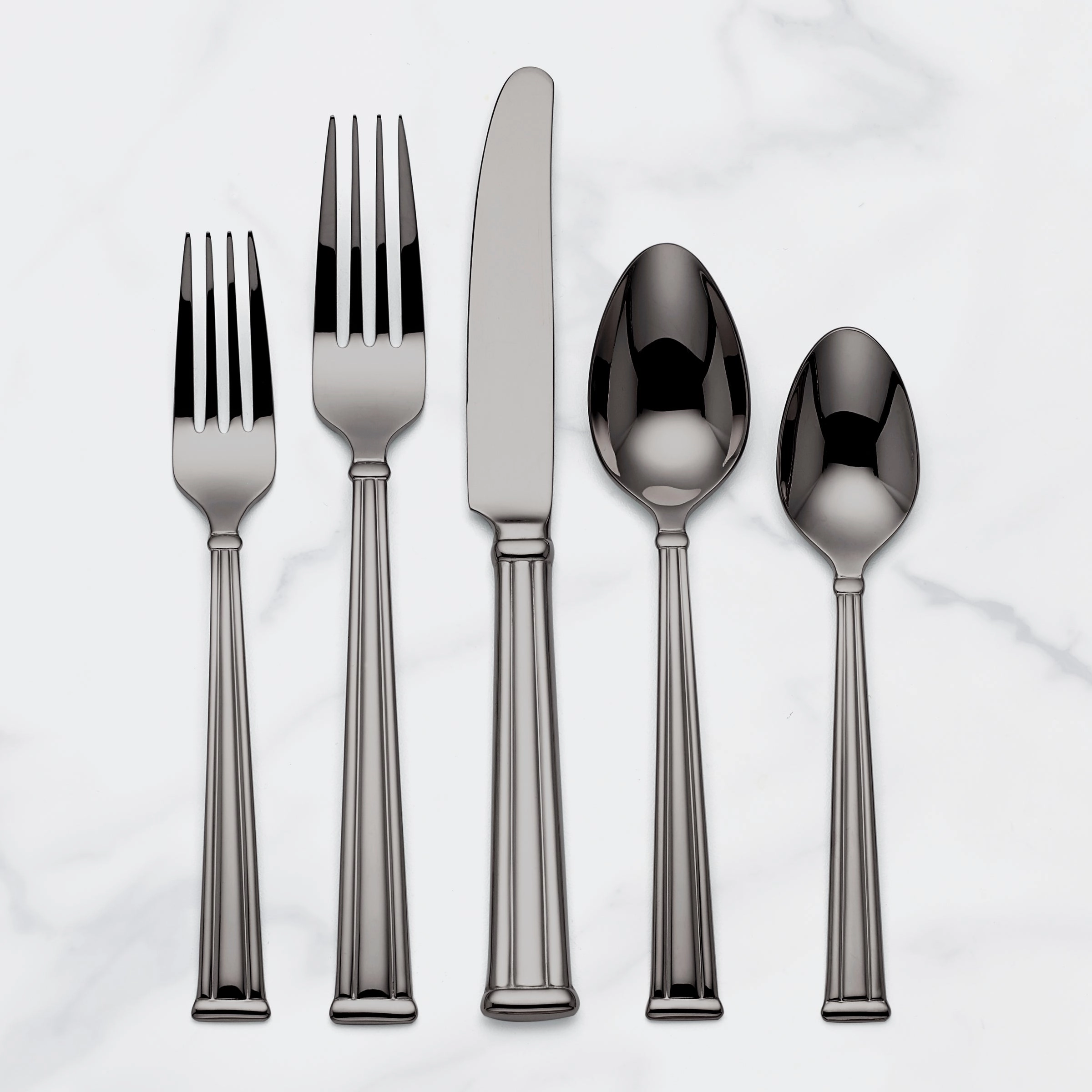 Cantwell Graphite 20 Piece Flatware Seteco-friendly bamboo fiber tableware set 