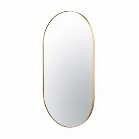 Capsule 434MI22GO 22x40 Oval Mirror - Goldwall mounted decorative mirror,full length dressing mirror