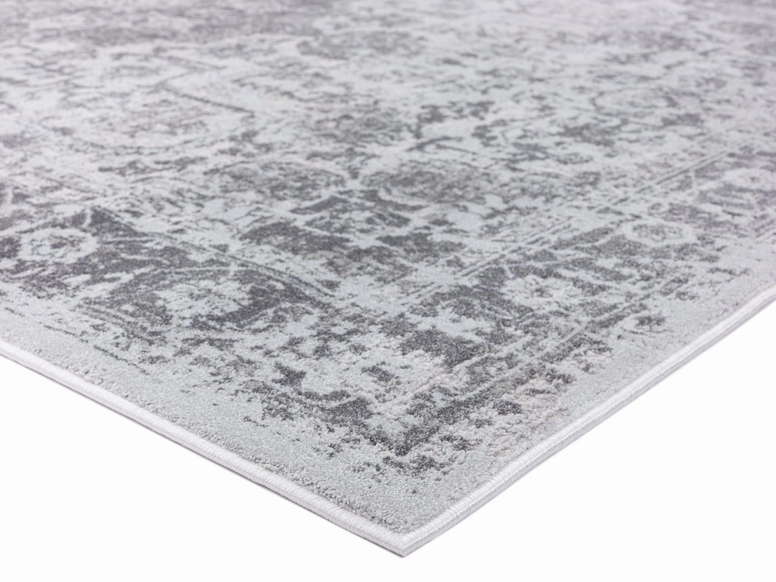 Cara Cream And Grey Transitional Medallion Runner Rug *NO RETURNS UNLESS FAULTY