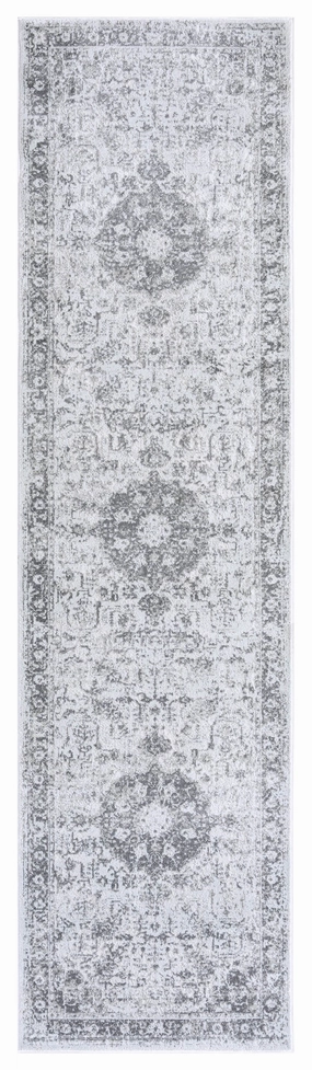 Cara Cream And Grey Transitional Medallion Runner Rug *NO RETURNS UNLESS FAULTYmodern color block patchwork rug