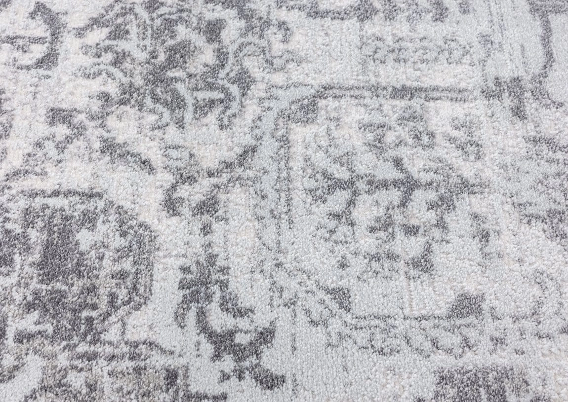Cara Cream And Grey Transitional Medallion Runner Rug *NO RETURNS UNLESS FAULTY