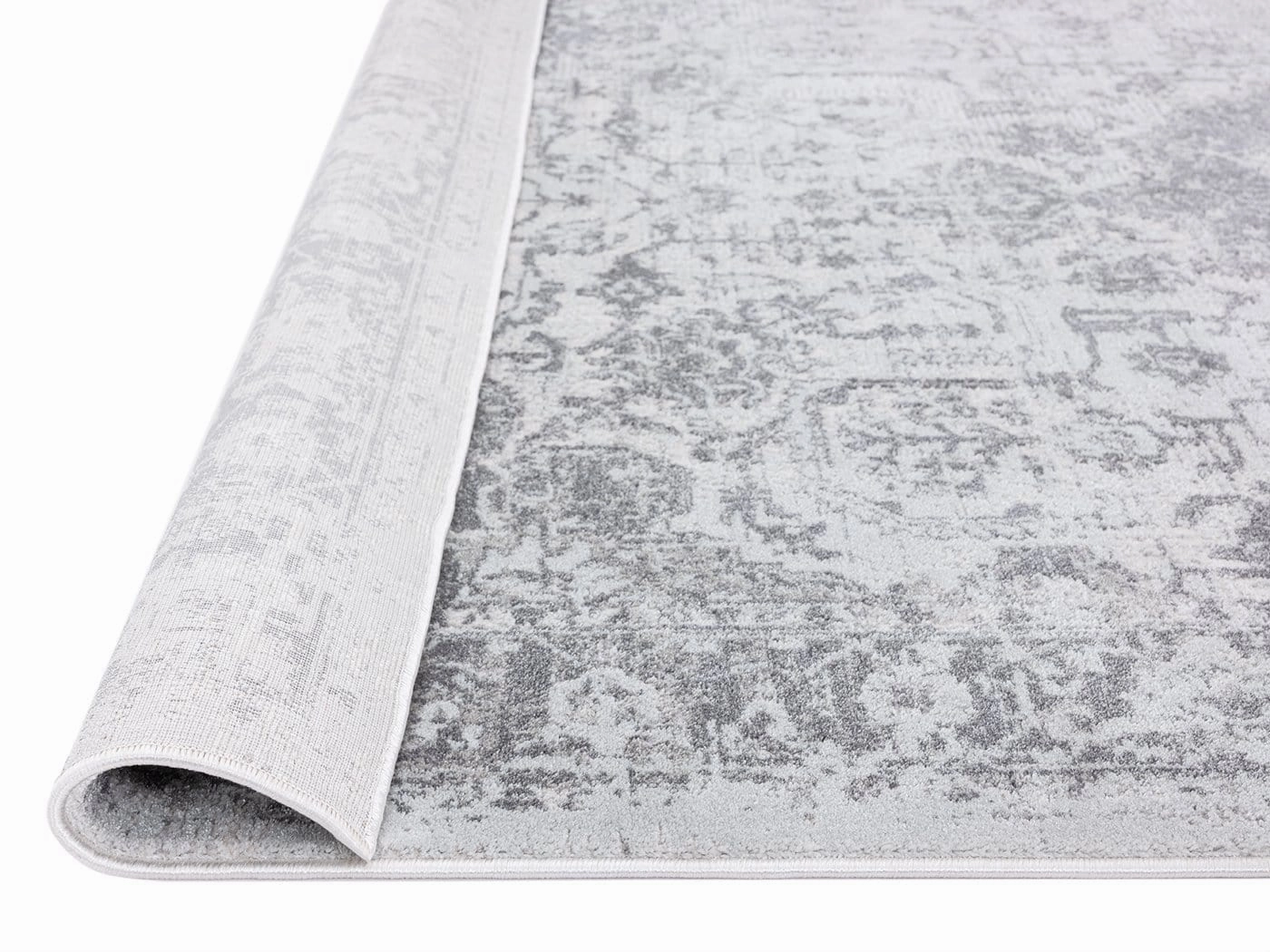 Cara Cream And Grey Transitional Medallion Runner Rug *NO RETURNS UNLESS FAULTY