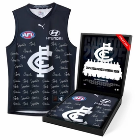Carlton Football Club 2025 Squad Signed Guernseyhandmade souvenirs