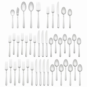 Carlton Street 45 Piece Flatware Seteco-friendly bamboo fiber tableware set 