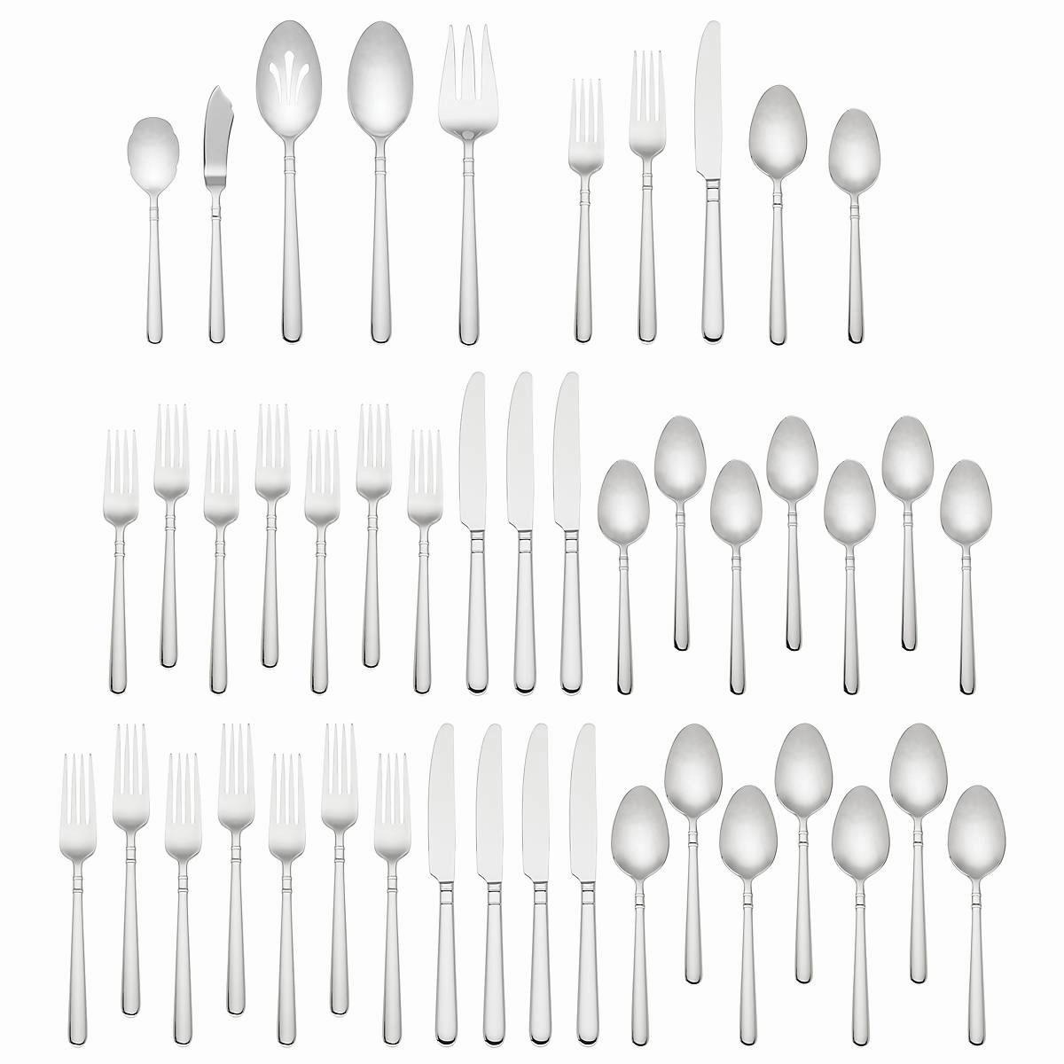 Carlton Street 45 Piece Flatware Seteco-friendly bamboo fiber tableware set 