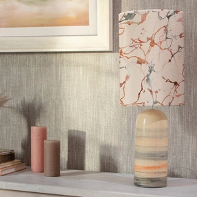 Carrara Anna & Ocefina Complete Table Lamp Sandstone/Rosewaterhome decor ,wall decor 