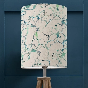 Carrara Anna Lamp Shade Oceanreplacement lampshade,White Linen Drum Lampshade for Table or Floor Lamp