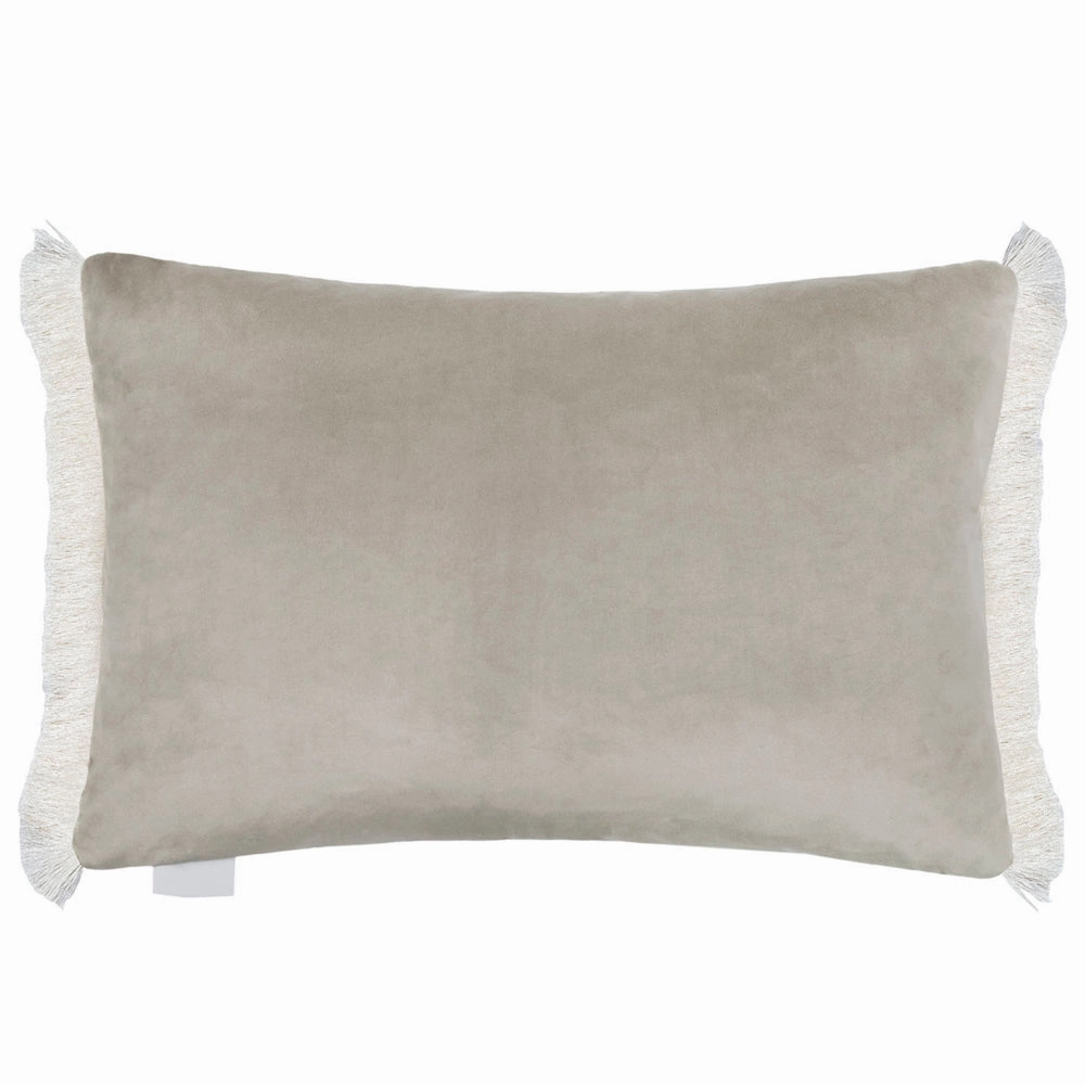 Carrara Fringed Cushion Frost