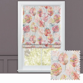 Cassava Printed Cotton Made to Measure Roman Blinds Cinnamonbedding sets ,throw blankets 