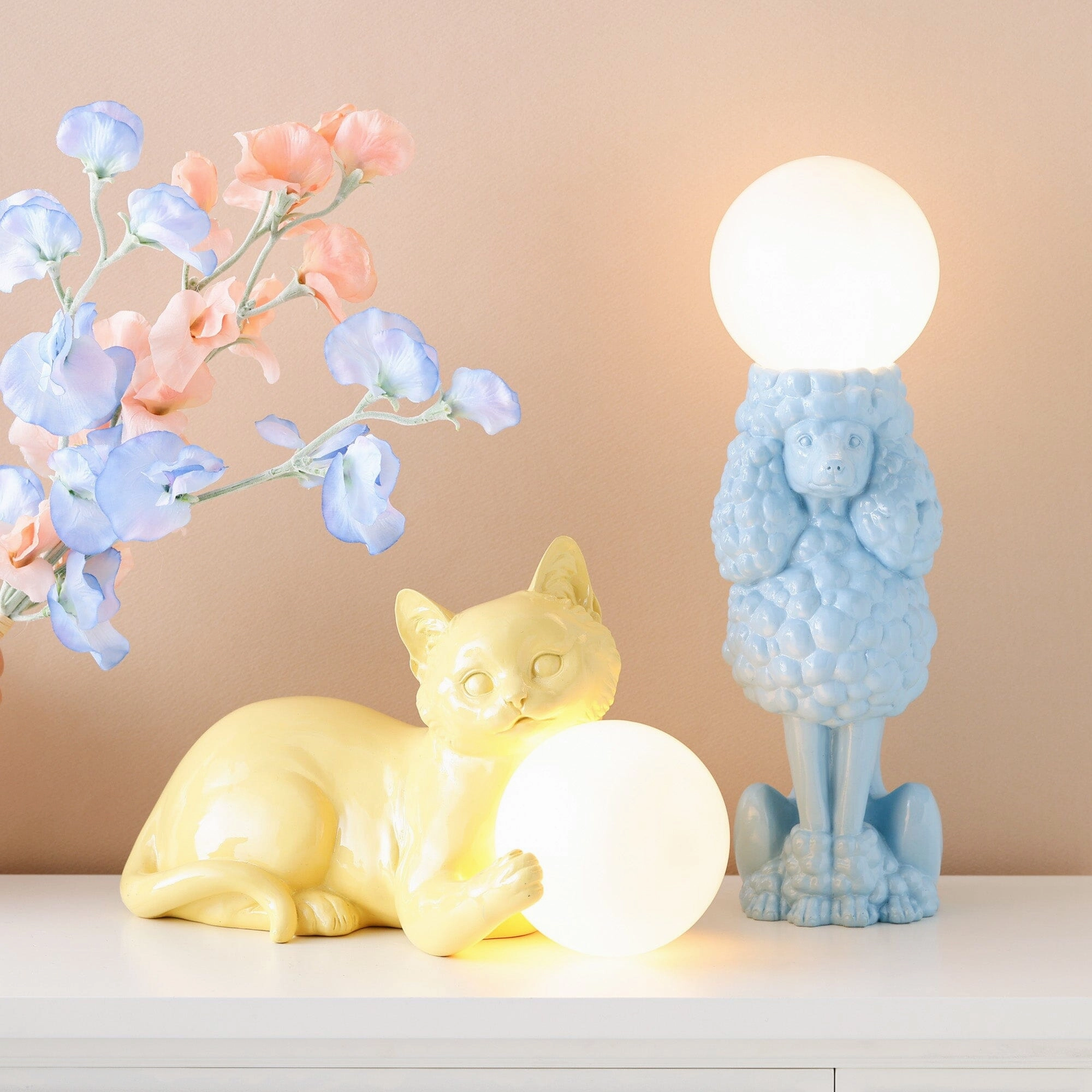 Cat Lamp Yellow