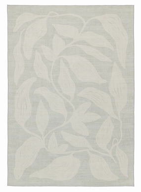Cattleya Grey Botanical Washable Rugmodern color block patchwork rug