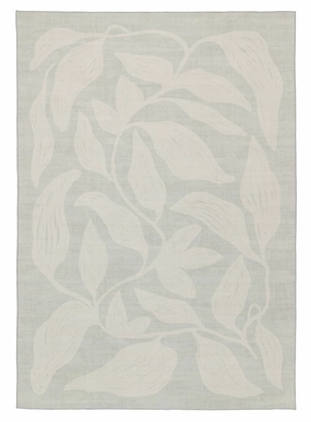 Cattleya Grey Botanical Washable Rugmodern color block patchwork rug