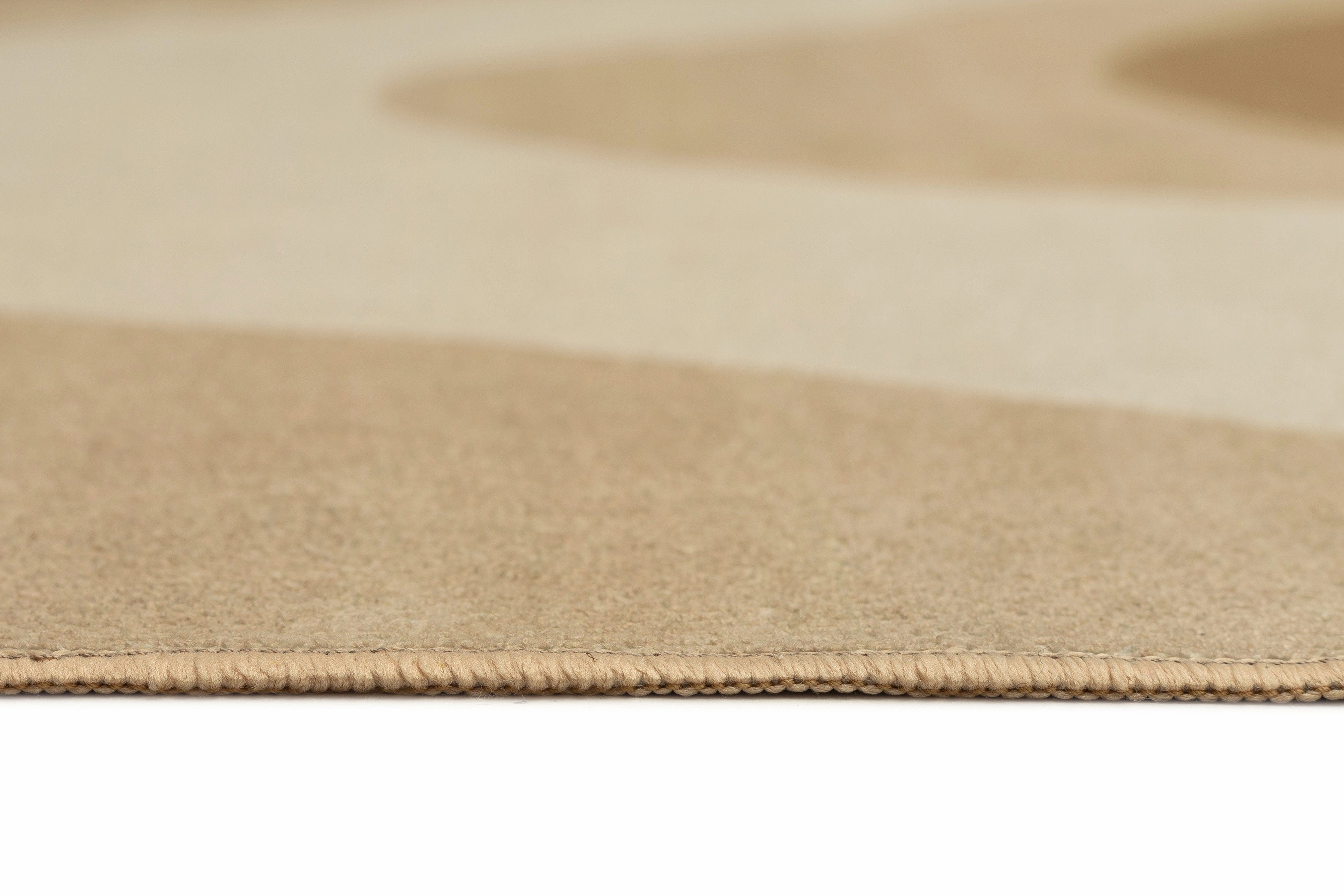 Cece Beige and Brown Botanical Washable Rug
