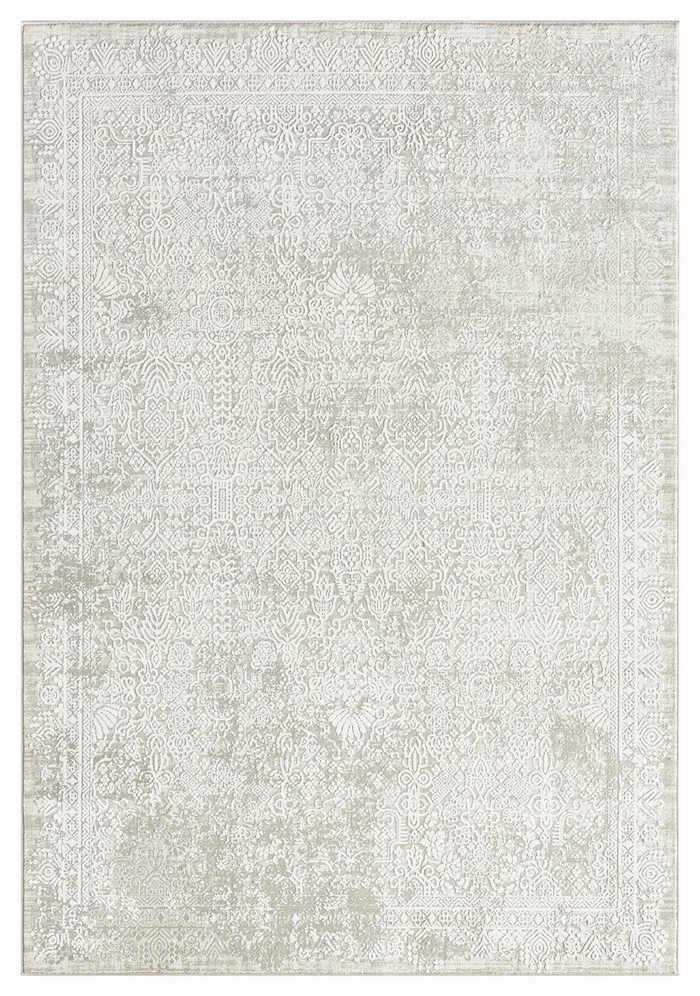 Cecilia Grey and Ivory Distressed Floral Rug *NO RETURNS UNLESS FAULTYmodern color block patchwork rug