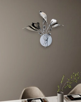 Ceramic Bloom Leaf  Wall Light-2 Bulb-Smokemodern wall lamp,smart wall lamp