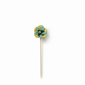 Ceramic Circle Flower in Lemon Rindnordic minimalist vase